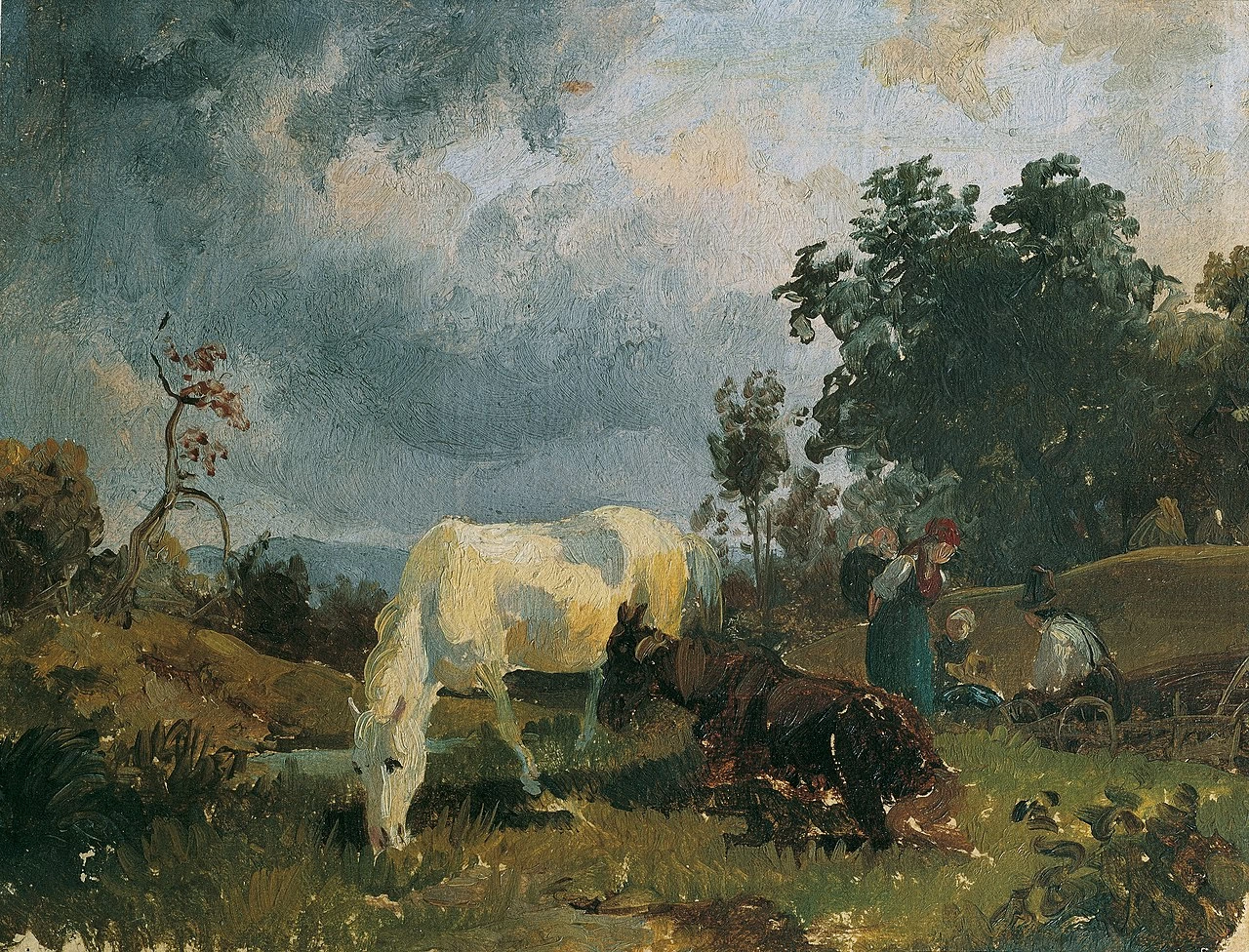 Un cavallo bianco nella brughiera - Österreichische Galerie Belvedere, Vienna